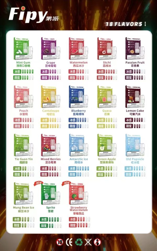 FIPY 果派一代煙彈 買3送1,買5送主機